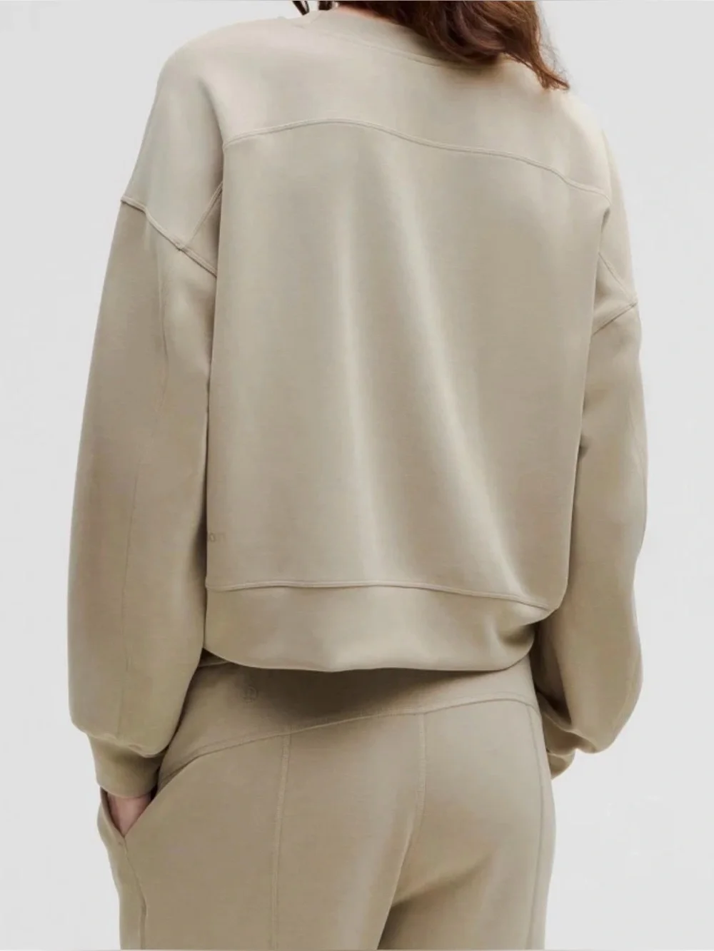 Lululemon Softstreme Perfectly Oversized Cropped Crew size 8